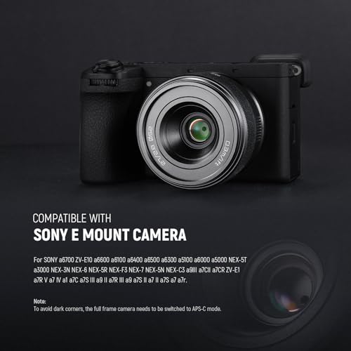 AF STM Large Aperture Lens for ZV-E10 A5100 A6100 A6300 A6400 A6500 A6600 NEX-5T NEX-5N NEX-7