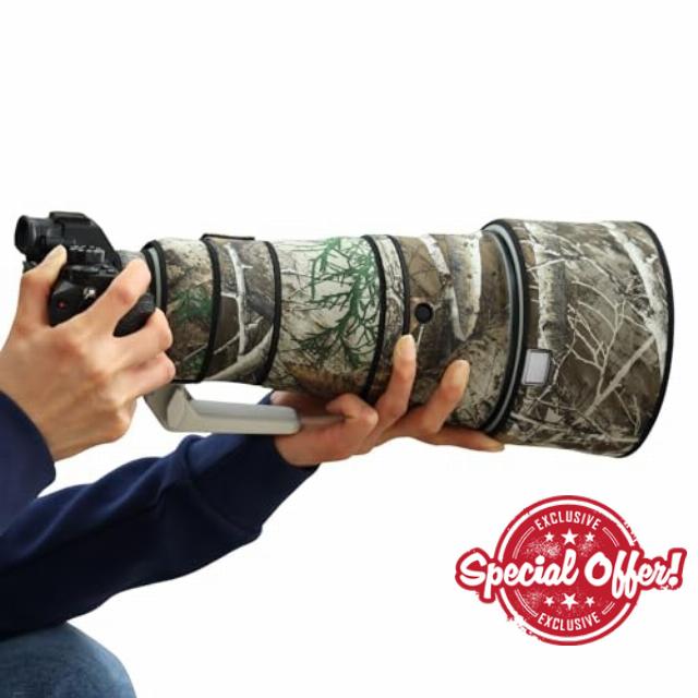 ROLANPRO Waterproof Lens Cover Camouflage Rain Cover for Sony FE 300mm F2.8 GM OSS Lens Protective Sleeve Lens Rain Coat-#27 Jungle Waterproof