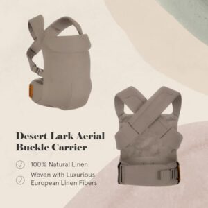 Dads & Caregivers - 100% Natural European Linen Fibers - Versatile & Adjustable - Small Size - Desert Lark Fabric