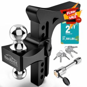 Adjustable Trailer Hitch - Heavy Duty Drop Hitch Fits 2 Inch Receiver