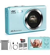 SOPPY Digital Camera,Vlogging Camera with 32G Memory Card,FHD 1080P 44MP Compact Camera,2.4