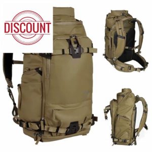 Tenzing 30L Water Resistant Large Travel Camera Backpack 14 inch Laptop Compartment with Rain Cover Fits DSLR