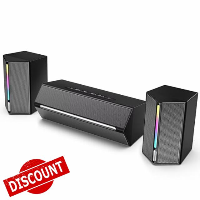FIFINE Wired Bluetooth Speaker with Subwoofer for PC Laptop Desktop