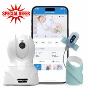 Babytone Baby Monitor - Smart Sleep Sock & 2.5K HD Camera