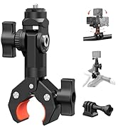 UNSTINCER Super Clamp for 21~60mm Pole,Aluminum Action Camera Mount with 1/4