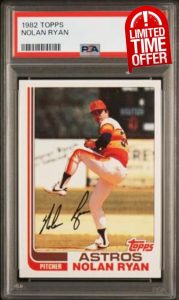 Graded 1982 Topps Nolan Ryan #90 Baseball Card PSA 9 Mint