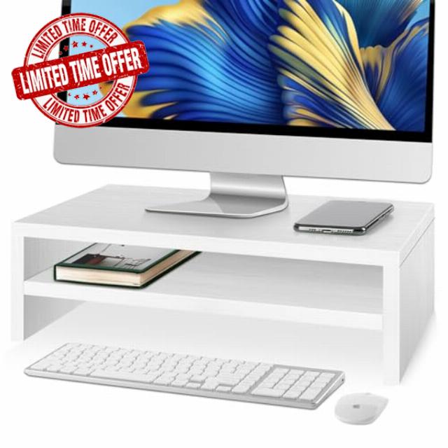 Averrex Wooden Monitor Stands Riser for Desk