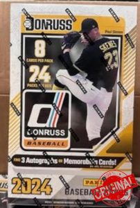 2024 Donruss Baseball Hobby Box FACTORY SEALED 3 Autographs OR Memorabilia cards per box on average; Look for Paul Skenes rookies