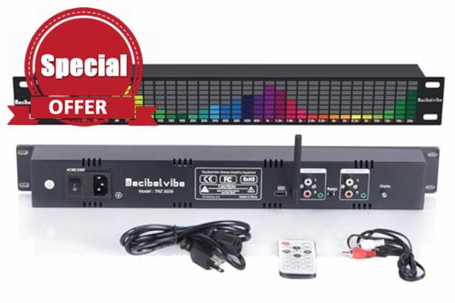 TNZ SGE6 - Audio Graphic Equalizer with Rear RCA + 3.5 Auxiliary Input and Output