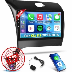 [2+64G] Android 13 Car Radio for Kia K3 Cerato Forte 2013-2016 - Wireless Carplay and Android Auto - 9 Inch Touchscreen Radio with EQ/WiFi/GPS + AHD Rear View Camera
