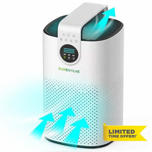 Air Purifiers for Home | Quiet HEPA-13 Air Purifier with Essential Oil Diffuser | Large Room (up to 1120 ft²) Heavy Duty for Allergies