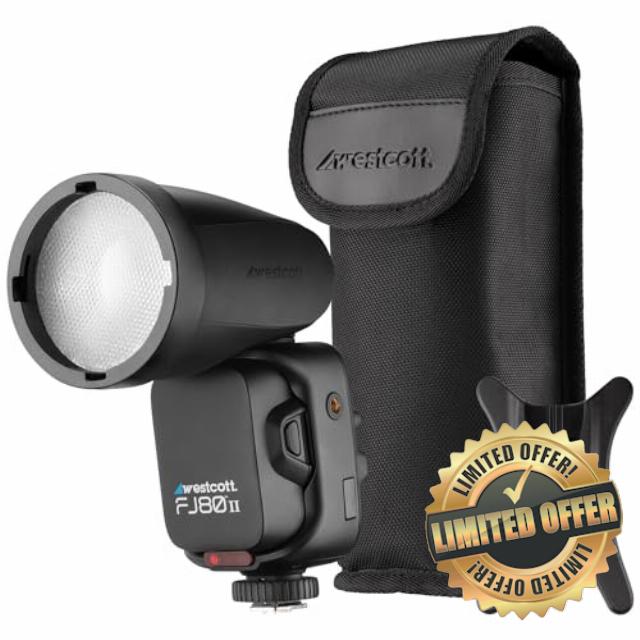 Westcott FJ80 II Universal Touchscreen 80Ws Speedlight - TTL and Manual for On-Camera & Off-Camera Flash (Multi-Brand)
