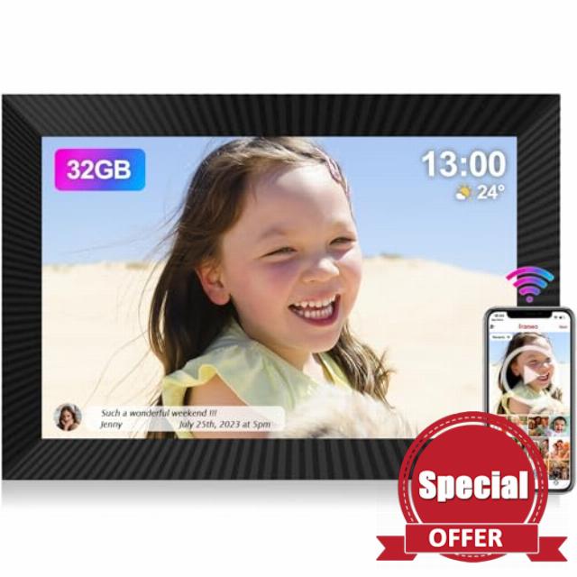 UCMDA 10.1 Inch WiFi Digital Photo Frame