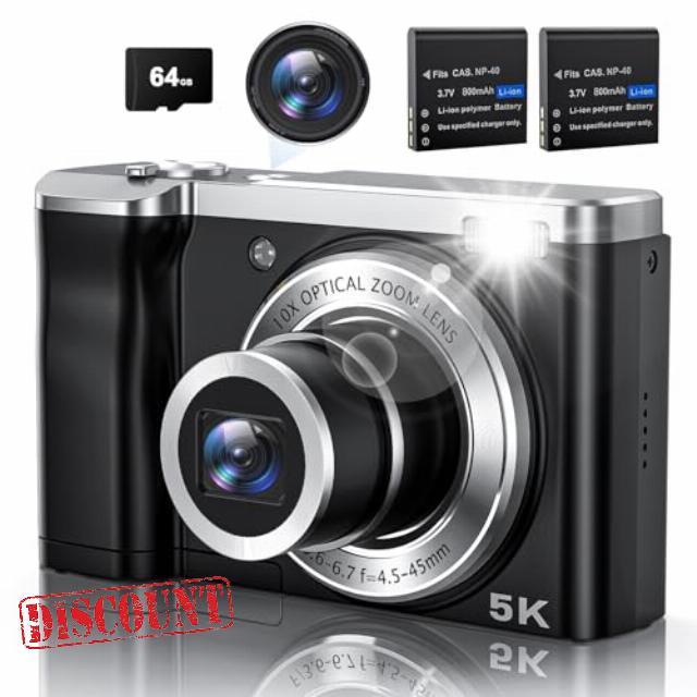 5K Digital Camera with 64GB Card