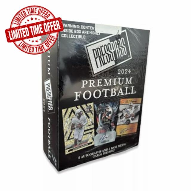 2024 Leaf Press Pass Premium Football Hobby Box
