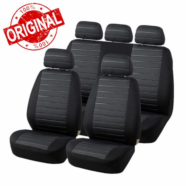 Aodelai Universal Car Seat Covers Full Set Cloth Auto Seat Covers Set for Most Sedans