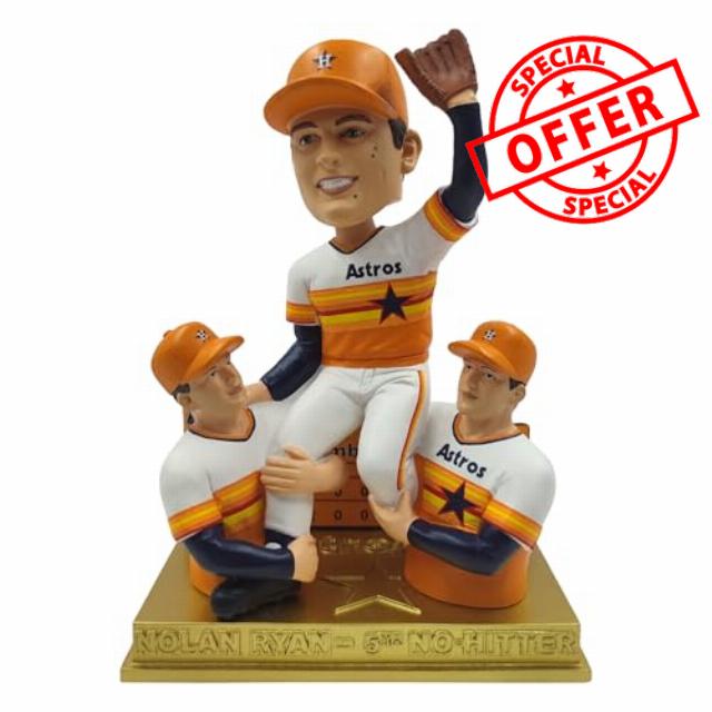 Nolan Ryan Houston Astros 5th No Hitter - No-Hitter Series Bobblehead MLB
