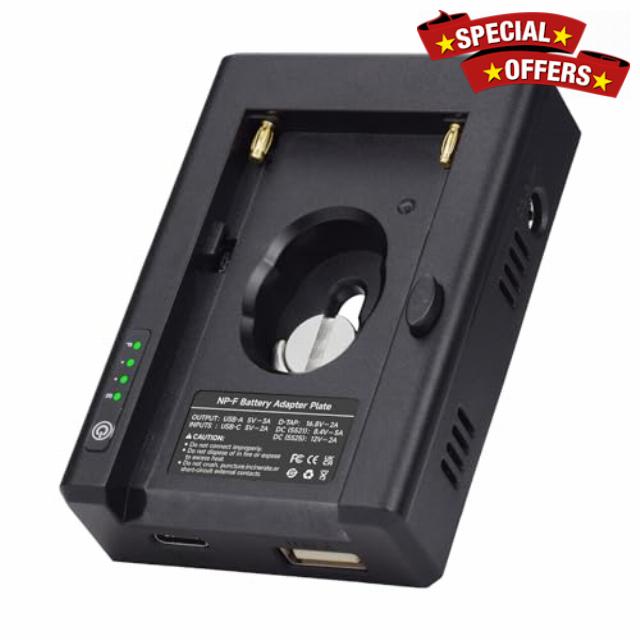 Palogreen NP-F Multi-purpose Mains Adapter Quick Charge Function Multiple Outputs for Sony NP-F970