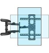 HILLPORT TV Wall Bracket 37-70 Inch 90° Rotate Tilting Swivel TV Mount for Wall for Vertical TV S...