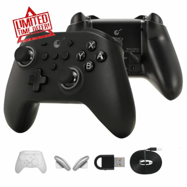 GuliKit KK3 PRO Controller Kingkong 3 Pro Switch Controller (No Drift) for Switch/PC/Android/MacOS/IOS Hall Joysticks and Triggers