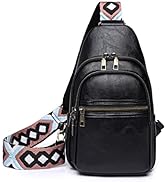 Mxaeyr Crossbody Bag for Women,Leather Shoulder Sling Bags with Boho Adjustable Strap,Small Chest...