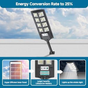 Wide Angle Solar Flood Lights with Motion Sensor and Romote Control for Outside Yard Parking lot etc(6 Packs)