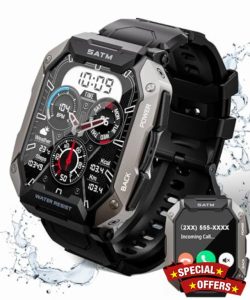 Smart Watch for Men，with Answer/Make Call 100+ Sports Modes Fitness Smart Watch