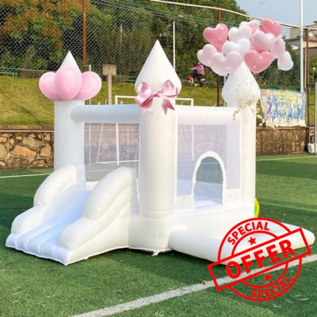 White Bounce House Indoor Bounce House for Kids