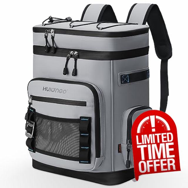 Hulongo Large Waterproof Insulated Cooler Backpack for Men & Women