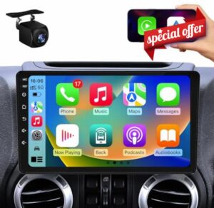 Car Radio Stereo for Jeep Wrangler JK Compass Grand Cherokee Dodge Ram ：2G+64G 1280x800 Resolution 10 Inch Touch Screen 5G WIFI - Bluetooth Wireless CarPlay Android Auto