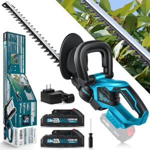 22V Electric Bush Trimmer with 20” Dual-Action Blades