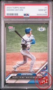 Graded 2024 Topps Now Shohei Ohtani #1 Baseball Card PSA 10 Gem Mint