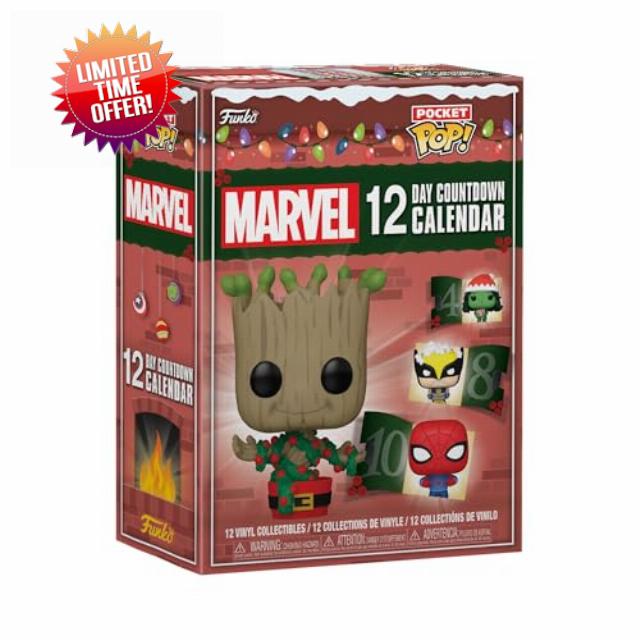 Funko Countdown Calendar: Marvel 12-Day - Marvel Comics - Advent Calendar - 12 Days Of Surprise - Collectable Vinyl Mini Figures - Mystery Box - Gift Idea - Holiday Xmas for Girls