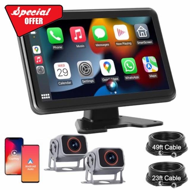 10'' CarPlay with Backup Camera System
