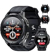 OUKITEL BT20 Men's Smart Watch with Bluetooth Calls, 1.96 Inches AMOLED Screen 15 Days of Battery...