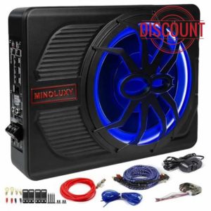 800W 10" Car Audio Subwoofers Built-in Amplifier