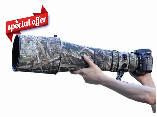 CHASING BIRDS Camouflage Waterproof Lens Coat for NIKON AF-S 600mm F4 E FL ED VR Rainproof Lens Protective Cover (Reed Camouflage