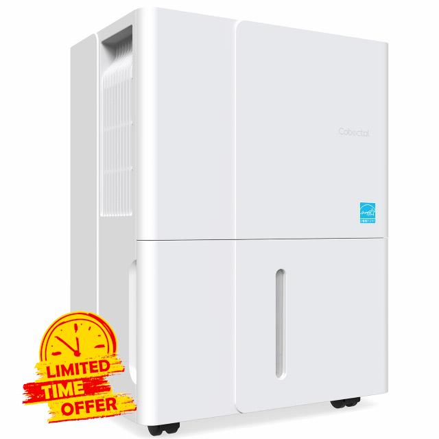 1500 Sq. Ft Energy Star Dehumidifier for Basement Home with 1.2 Gal Water Tank