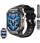 OUKITEL BT101 Military Smart Watch for Men, 2.02”AMOLED HD Screen, Outdoor Sports Smartwatch with...