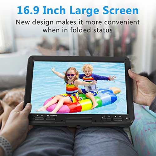 DVD Player Portable with Screen Buttons for Easy Control
