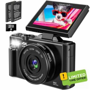 4K Digital Camera for Photography