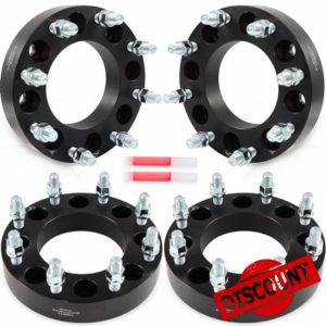 OCPTY 4PCS 8x6.5 to 8x180 Wheel Adapters 1.5 inch 14x1.5 Studs 117mm Hub Bore Forged Wheel Adapters 8 lug fit for C2500 for K2500 for Silverado 2500 HD for Silverado 3500 HD