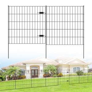 1 Gate + 5 Panels Dog Fence Border Fence Animal Barrier