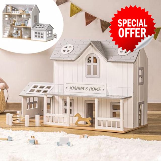 ROBUD Wooden Dollhouse