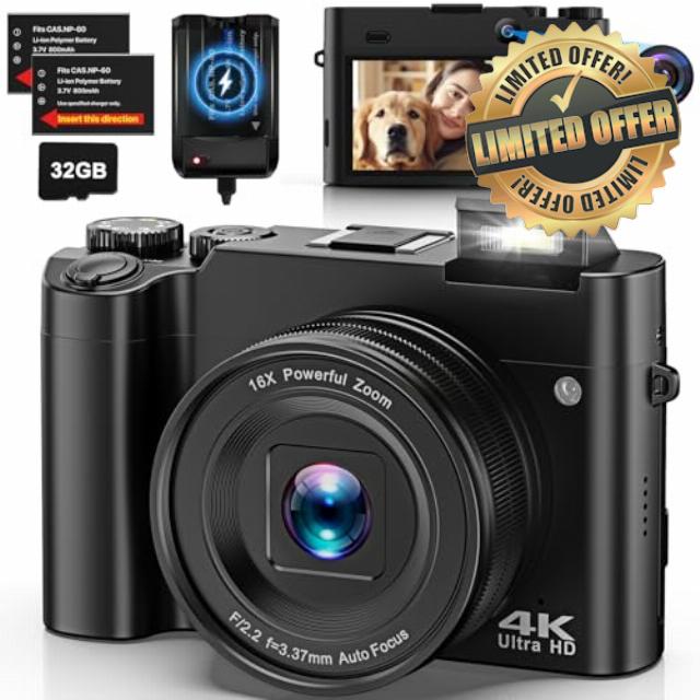 4K Digital Camera for Photography