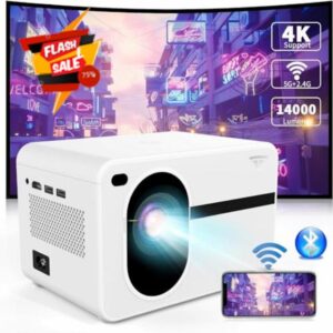 Mini Projector with Wifi and Bluetooth Native 1080P fhd