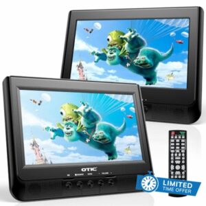 OTIC 10.1" Dual Screen DVD Player