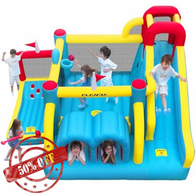 ELEMARA 7 in 1 Big Inflatable Bounce House