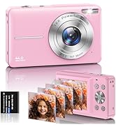 Digital Camera, 1080P FHD 44MP Kids Digital Camera (No memory card), Rechargeable Compact Camera ...