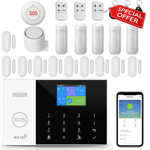 GSM and WiFi Wireless Home Alarm System